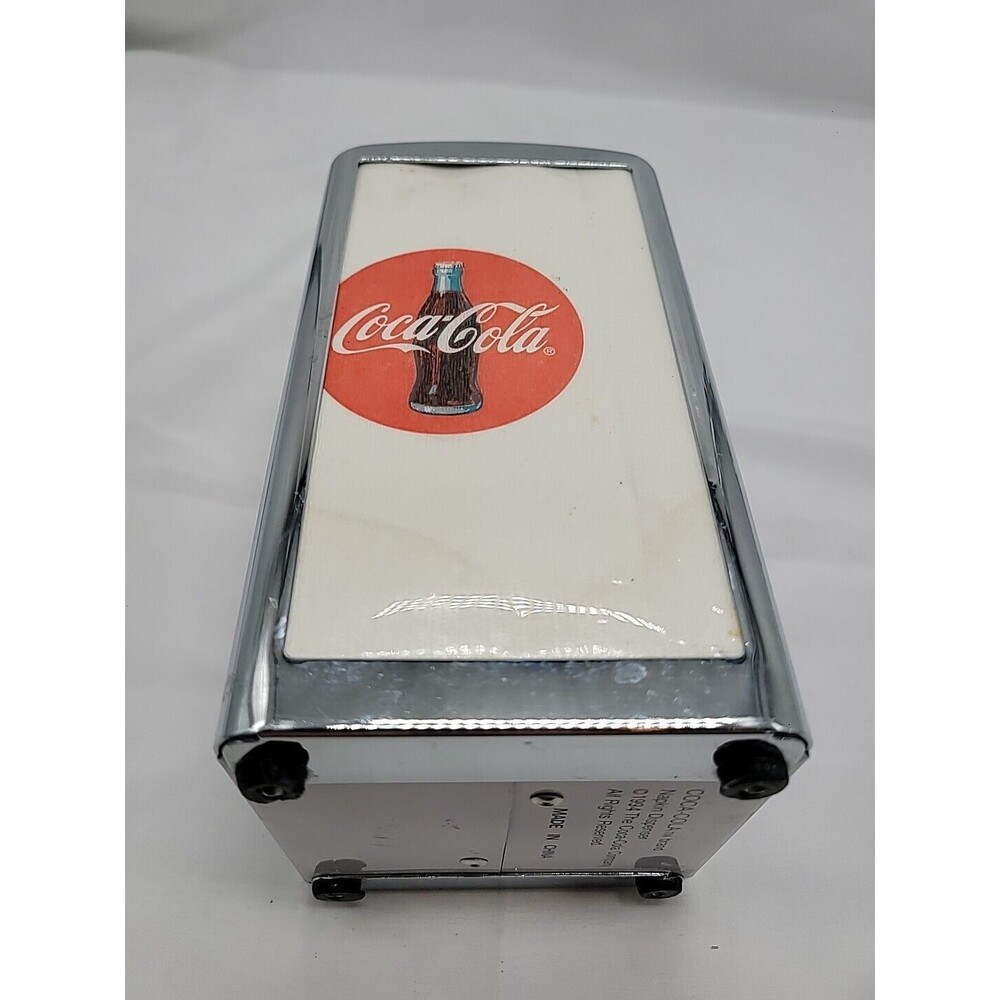 Vintage Coca Cola "Always Cool" 1994 napkin dispenser Polar Bear New But Read - Picture 14 of 16